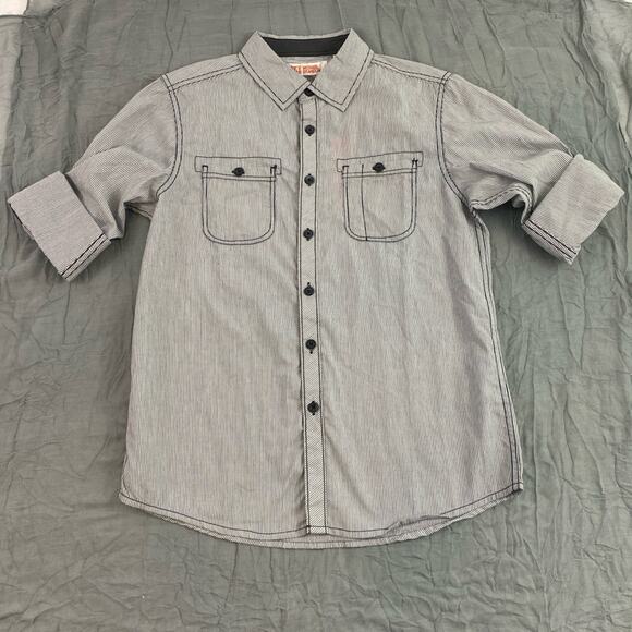 Michael Brandon Boys Long Sleeve Button Down Shirt Bundle/Lot Size Large - Picture 2 of 9